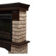 Портал Firelight Forte Wood 30 камень коричневый, шпон темный дуб купить в Сочи