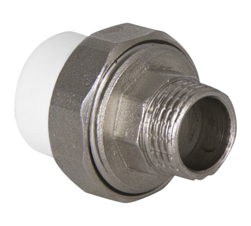 Муфта TEBO бел. PP-R комбин. разъемная (Американка) 25х1" НР O-ring (10/100), арт. 015022106 Муфта TEBO бел. PP-R комбин. разъемная (Американка) 25х1" НР O-ring (10/100), арт. 015022106