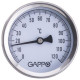 Термометр Gappo биметаллический накладной с пружиной 1"-2" x 0-120C купить  в Сочи