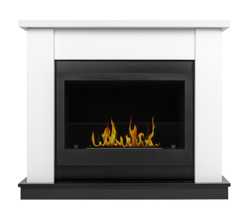 Каминокомплект:Биокамин Firelight BFP/P-3020+Портал Canto Long белый, черный Каминокомплект:Биокамин Firelight BFP/P-3020+Портал Canto Long белый, черный
