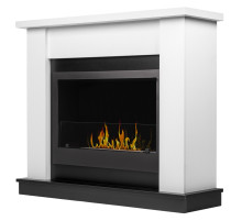 Каминокомплект:Биокамин Firelight BFP/P-3020+Портал Canto Long белый, черный