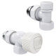 Набор термостатический осевой Royal Thermo Design 1/2"М30х1,5 (Белый) купить  в Сочи
