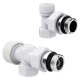 Набор термостатический осевой Royal Thermo Design 1/2"М30х1,5 (Белый) купить  в Сочи