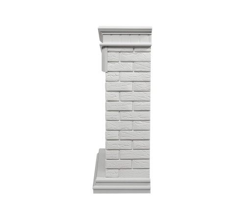 Портал Firelight Bricks 25 камень белый, белая эмаль купить в Сочи Портал Firelight Bricks 25 камень белый, белая эмаль купить в Сочи
