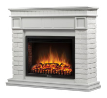 Портал Firelight Bricks 25 камень белый, белая эмаль