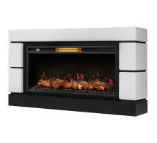 Каминокомплект: Очаг Royal Thermo Aurora RTFP/P-AR40LS, портал Moderno 42/40/36, белый