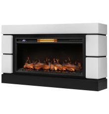 Каминокомплект: Очаг Royal Thermo Aurora RTFP/P-AR40LS, портал Moderno 42/40/36, белый