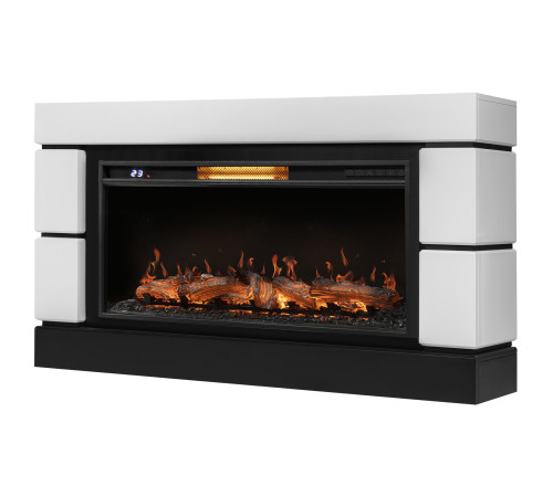 Каминокомплект: Очаг Royal Thermo Aurora RTFP/P-AR40LS, портал Moderno 42/40/36, белый купить в Сочи Каминокомплект: Очаг Royal Thermo Aurora RTFP/P-AR40LS, портал Moderno 42/40/36, белый купить в Сочи