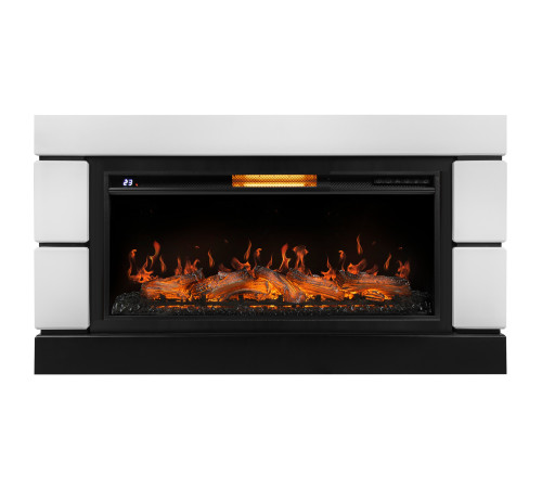 Каминокомплект: Очаг Royal Thermo Aurora RTFP/P-AR40LS, портал Moderno 42/40/36, белый купить в Сочи Каминокомплект: Очаг Royal Thermo Aurora RTFP/P-AR40LS, портал Moderno 42/40/36, белый купить в Сочи