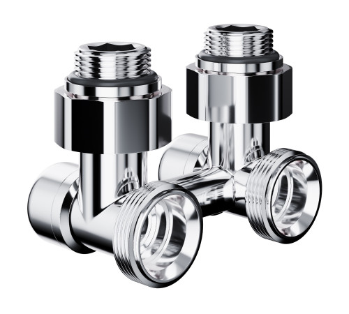 Узел нижнего подключения Royal Thermo Design угловой 1/2"х3/4" EK (хром) купить  в Сочи Узел нижнего подключения Royal Thermo Design угловой 1/2"х3/4" EK (хром) купить  в Сочи