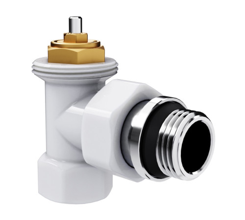 Набор термостатический угловой Royal Thermo Design 1/2"М30х1,5 (Белый) купить  в Сочи Набор термостатический угловой Royal Thermo Design 1/2"М30х1,5 (Белый) купить  в Сочи