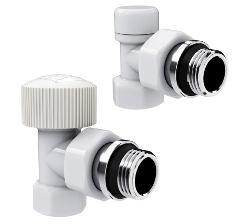 Набор термостатический угловой Royal Thermo Design 1/2"М30х1,5 (Белый) купить  в Сочи Набор термостатический угловой Royal Thermo Design 1/2"М30х1,5 (Белый) купить  в Сочи