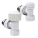 Набор термостатический угловой Royal Thermo Design 1/2"М30х1,5 (Белый) купить  в Сочи