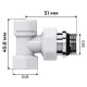 Набор термостатический угловой Royal Thermo Design 1/2"М30х1,5 (Белый) купить  в Сочи