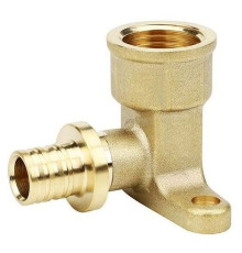 Угол VARMEGA Slide-fit настенный (водороз.) ВР, 20x3/4", Н-60мм, с креп., акс., латунь, VM51613