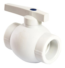 Кран шаровой THERMOLIGHT ручка PP-R 40 белый