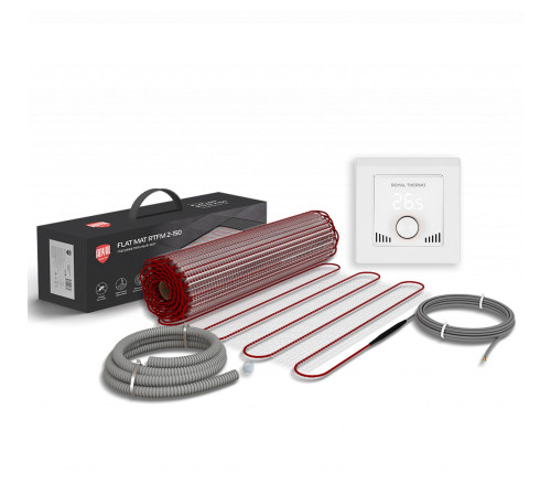 Мат нагревательный Royal Thermo Flat Mat RTFM 2-150-1 с терморегулятором RTI-16 купить в Сочи Мат нагревательный Royal Thermo Flat Mat RTFM 2-150-1 с терморегулятором RTI-16 купить в Сочи