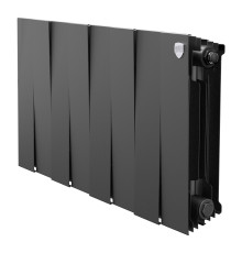Радиатор биметаллический Royal Thermo PianoForte 300 Чёрный - 8 секц.