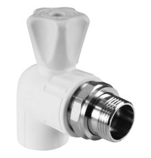 Кран шаровой для радиатора угловой 25 х 1/2" (40/10) VALFEX
