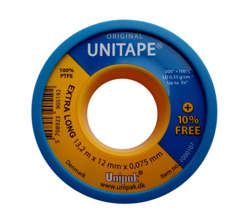 Лента UNITAPE (13,2 м х 12 мм х 0,075 мм, LD-0,35 г/см3) (син. упак.) купить в Сочи Лента UNITAPE (13,2 м х 12 мм х 0,075 мм, LD-0,35 г/см3) (син. упак.) купить в Сочи