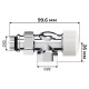 Набор термостатический осевой Royal Thermo Design 1/2"М30х1,5 (Хром) купить  в Сочи