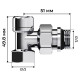 Набор термостатический осевой Royal Thermo Design 1/2"М30х1,5 (Хром) купить  в Сочи