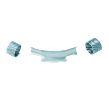 Фиксатор поворота трубы REHAU 20/45гр с кольцами, оцинк. сталь