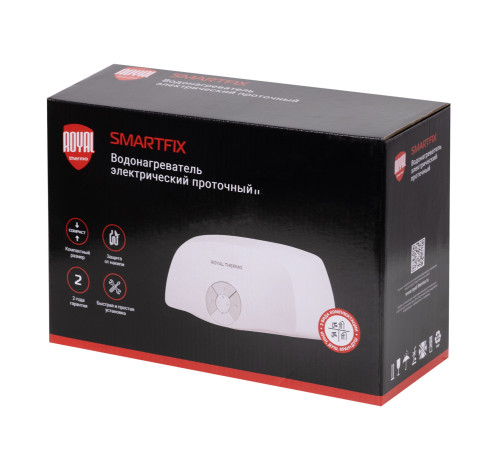 Водонагреватель проточный Royal Thermo Smartfix S (5,5 kW) - душ купить  в Сочи