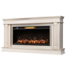 Каминокомплект: Очаг Royal Thermo Aurora RTFP/P-AR40LS, портал Olympia 42/40/36, сл. кость с зол. па