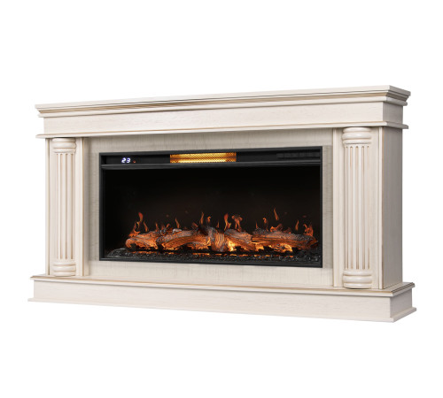 Каминокомплект: Очаг Royal Thermo Aurora RTFP/P-AR40LS, портал Olympia 42/40/36, сл. кость с зол. па купить  в Сочи Каминокомплект: Очаг Royal Thermo Aurora RTFP/P-AR40LS, портал Olympia 42/40/36, сл. кость с зол. па купить  в Сочи