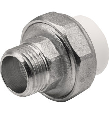 Муфта THERMOLIGHT комбинированная разъемная PP-R НР 20х1/2" белый (10/250)