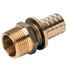 Муфта VARMEGA Slide-fit переходная (переходник) НР, 25х3/4", аксиальная, латунь, VM51216