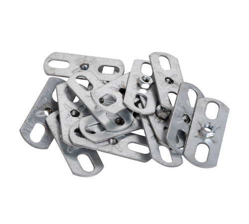 Пластина опорная SHUFT с гайкой М8 30х80х3,0 (упак.100шт)