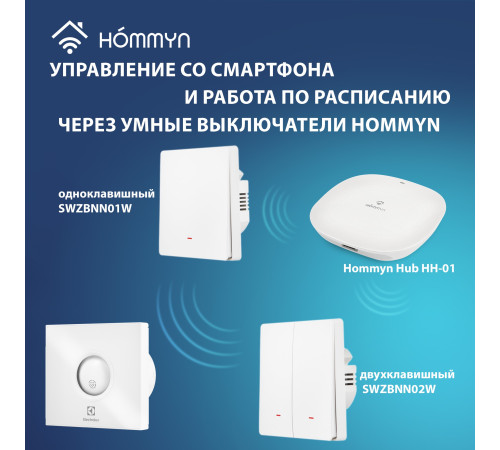 Вентилятор вытяжной серии Rainbow EAFR-100 white купить  в Сочи