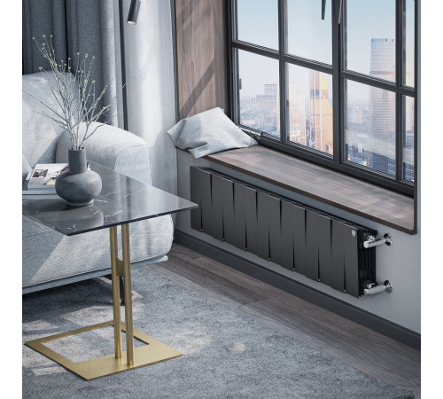 Радиатор биметаллический Royal Thermo PianoForte 200 Чёрный- 14 секц. купить в Сочи Радиатор биметаллический Royal Thermo PianoForte 200 Чёрный- 14 секц. купить в Сочи