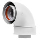 Отвод коаксиальный промежуточный Royal Thermo 60/100, 90 гр. M/M, подкл. через хомут купить  в Сочи