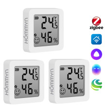 Комплект три датчика температуры и влажности HOMMYN 3THS30ZB