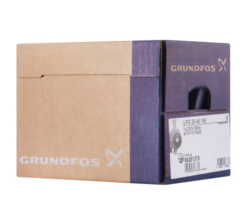 Насос циркуляционный Grundfos UPS 25-40 с гайками купить  в Сочи