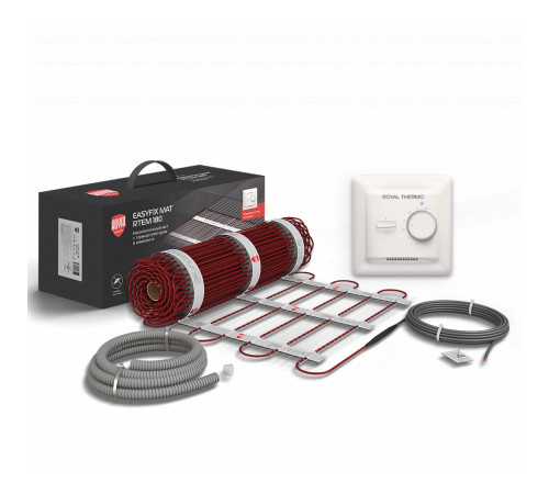 Комплект теплого пола Royal Thermo EasyFix Mat RTEM 2-180-2,5 с терморегулятором Basic Комплект теплого пола Royal Thermo EasyFix Mat RTEM 2-180-2,5 с терморегулятором Basic