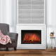Каминокомплект:Очаг Electrolux EFP/P-3320RLS, портал Loft 30 камень белый, белая эмаль купить в Сочи