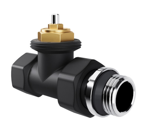 Набор термостатический прямой Royal Thermo Design 1/2"М30х1,5 (Черный) купить  в Сочи Набор термостатический прямой Royal Thermo Design 1/2"М30х1,5 (Черный) купить  в Сочи