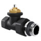 Набор термостатический прямой Royal Thermo Design 1/2"М30х1,5 (Черный) купить  в Сочи