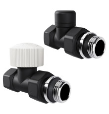 Набор термостатический прямой Royal Thermo Design 1/2"М30х1,5 (Черный)