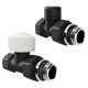 Набор термостатический прямой Royal Thermo Design 1/2"М30х1,5 (Черный) купить  в Сочи