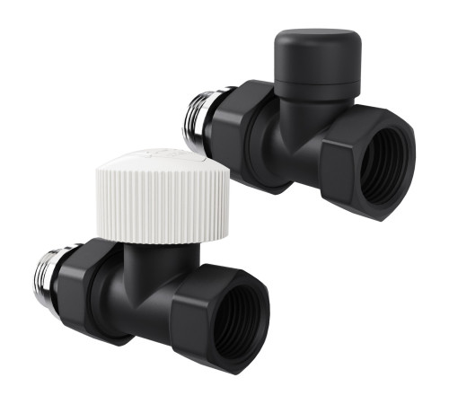 Набор термостатический прямой Royal Thermo Design 1/2"М30х1,5 (Черный) купить  в Сочи Набор термостатический прямой Royal Thermo Design 1/2"М30х1,5 (Черный) купить  в Сочи