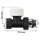 Набор термостатический прямой Royal Thermo Design 1/2"М30х1,5 (Черный) купить  в Сочи