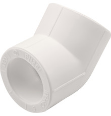 Угольник THERMOLIGHT 45гр. PP-R 20 белый (50/500)