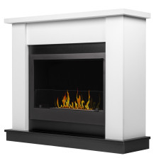 Каминокомплект:Биокамин Firelight BFP/P-1015 XS+Canto Long белый, черный