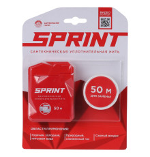 Нить уплотнительная Sprint блистер, бокс 50м + катушка 50м