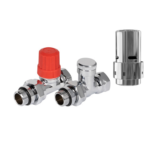 Набор термостатический прямой Royal Thermo Design 1/2" Click (Хром) с термоголовкой Design (Хром) купить в Сочи Набор термостатический прямой Royal Thermo Design 1/2" Click (Хром) с термоголовкой Design (Хром) купить в Сочи